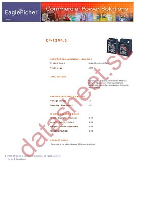 CF12V4.5 datasheet  